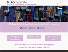 Tablet Screenshot of kbzcorporate.com